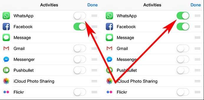 Share a video from Facebook to WhatsApp on iOS