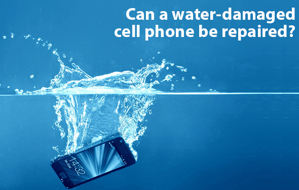 Can a water-damaged cell phone be repaired